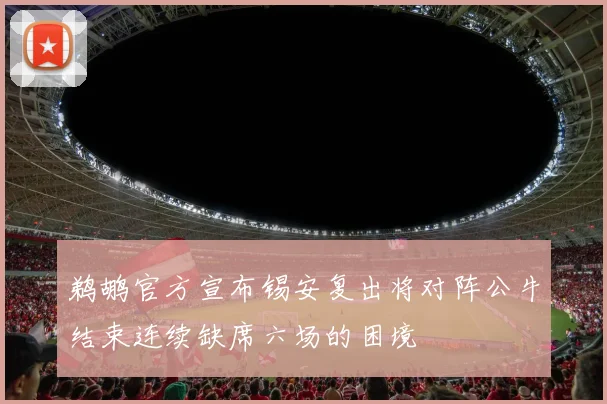 鹈鹕官方宣布锡安复出将对阵公牛结束连续缺席六场的困境